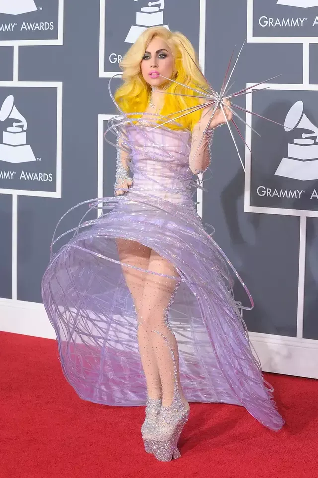 Lady Gaga en los Premios Grammy del 2010. FOTO: Instagram