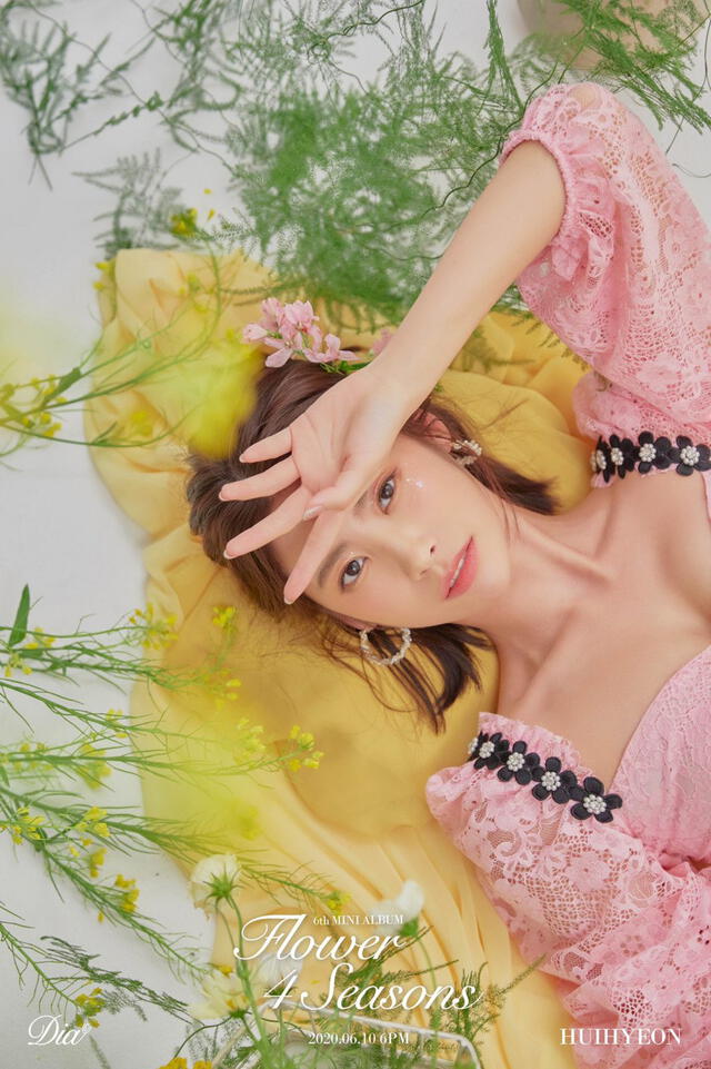 DIA: ‪HUIHYEON en photo concept del sexto mini-álbum ‘Flower 4 Seasons’.
