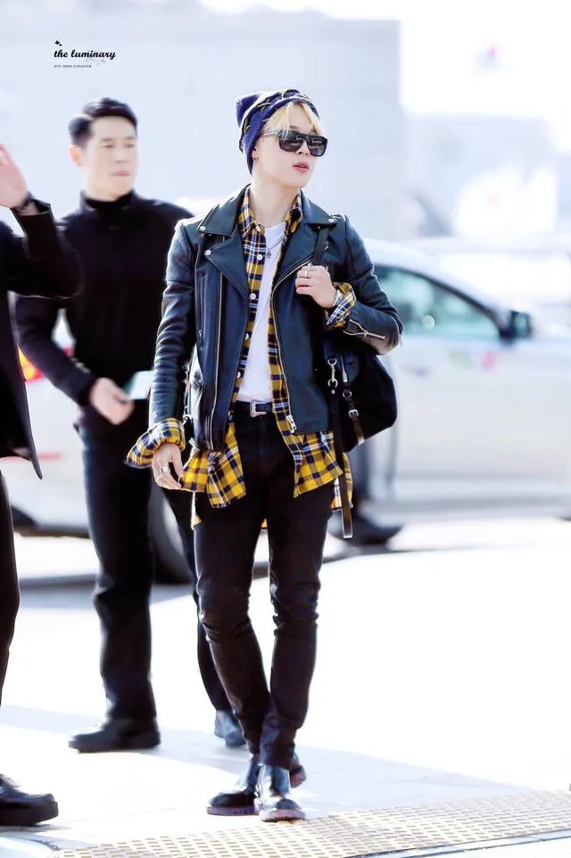 Jimin de BTS, uno de los más populares "Celebrity Airport Style".