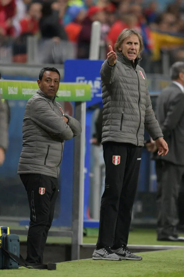 Solano fue asistente técnico de Gareca en la selección. Foto: AFP.    
