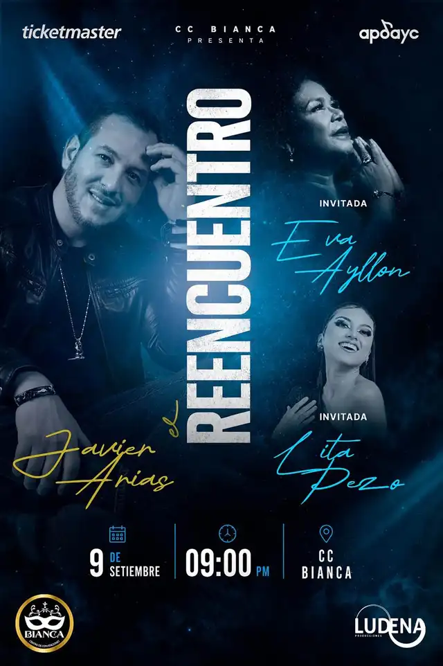 Javier Arias se presenta este 9 de septiembre en Barranco junto a Eva Ayllón y Lita Pezo.