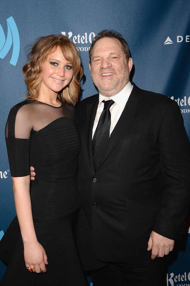 Harvey Weinstein y Jennifer Lawrence