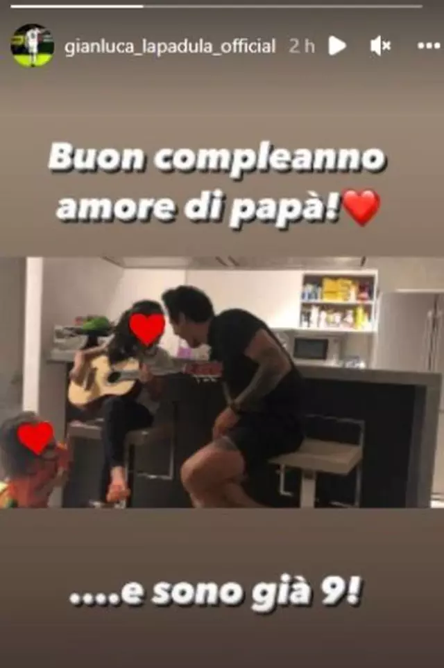 Gianluca Lapadula festejó el cumpleaños de su hija mayor.