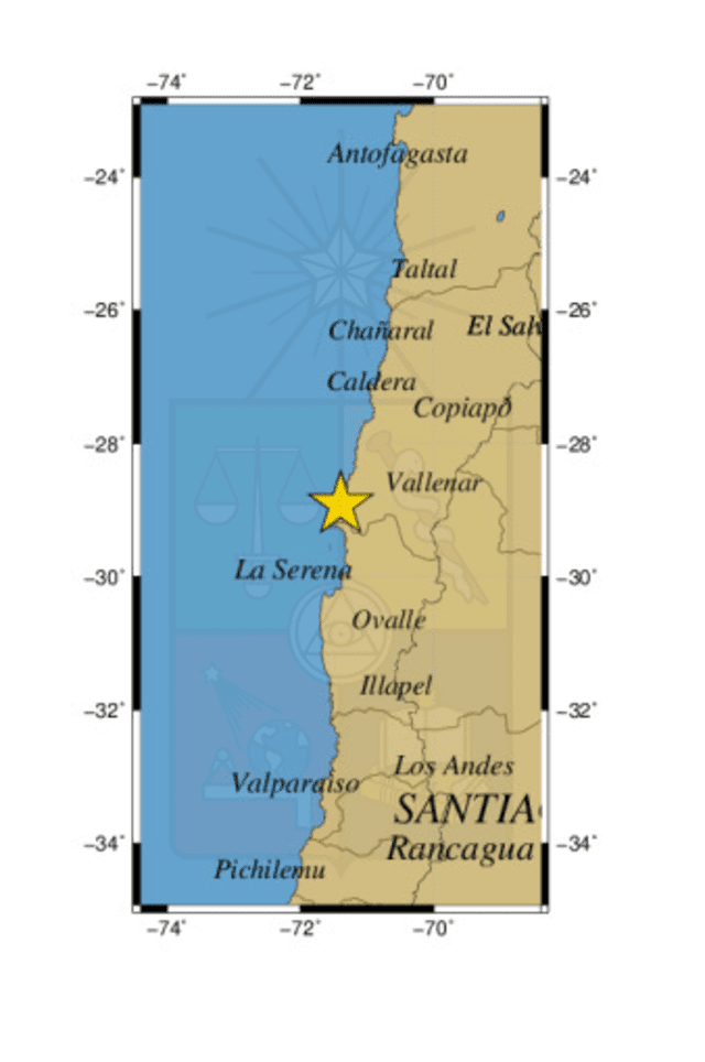  Chile fue sorprendido por un fuerte sismo este martes 13 de febrero. Foto: CSN   