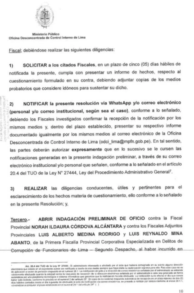 Investigan a fiscales del caso Petroperú. Foto: Ministerio Público