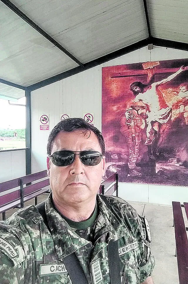 Agraviado. Coronel EP (r) Alejandro Cacho Acosta. Foto: difusión