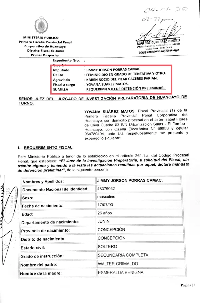 Mandato de detención preliminar
