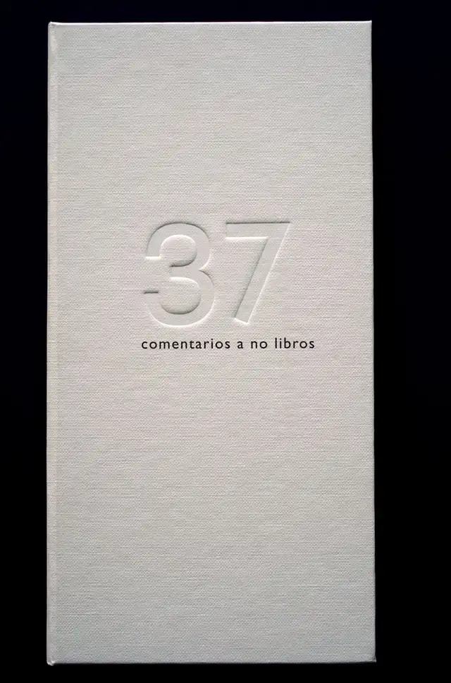 "37 comentarios a no libros". Imagen: Difusión. "37 comentarios a no libros". Imagen: Difusión.