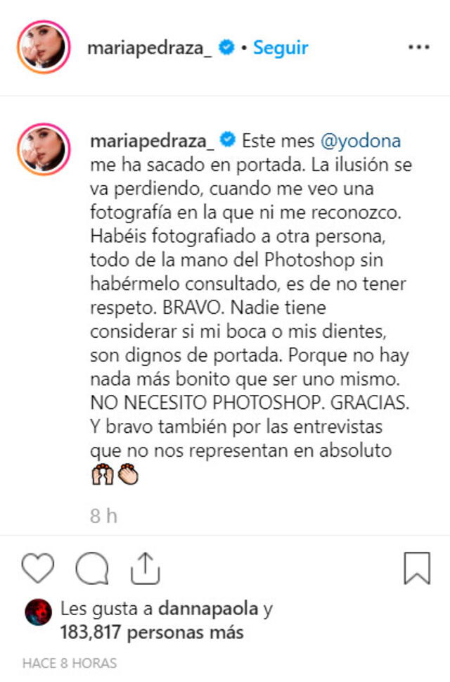 María Pedraza