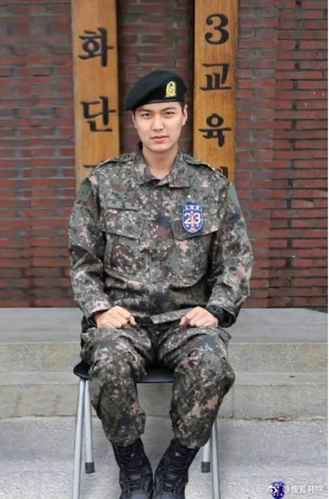 Fotos de Lee Min Ho en el Ejército. Créditos: MYM Entertainment