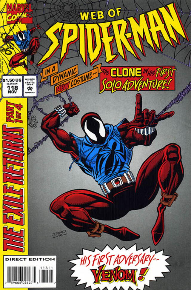 Scarlet Spider en la saga de los clones. Créditos: Marvel