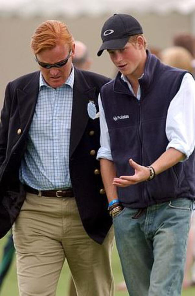 Mark Dyer y el príncipe Harry