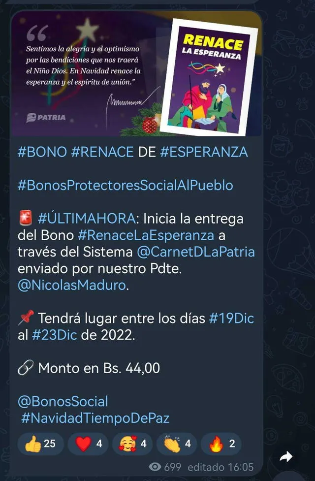Inicia pago de Bono Navideño 2022: ¿de cuánto es y hasta qué día se entregará en Venezuela?