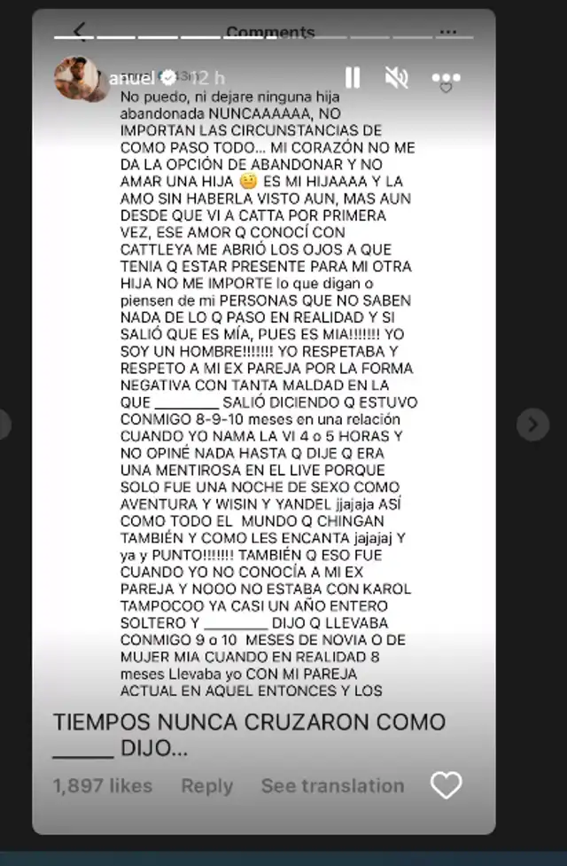  Anuel AA hace su descargo. Foto: captura de pantalla<br><br>  