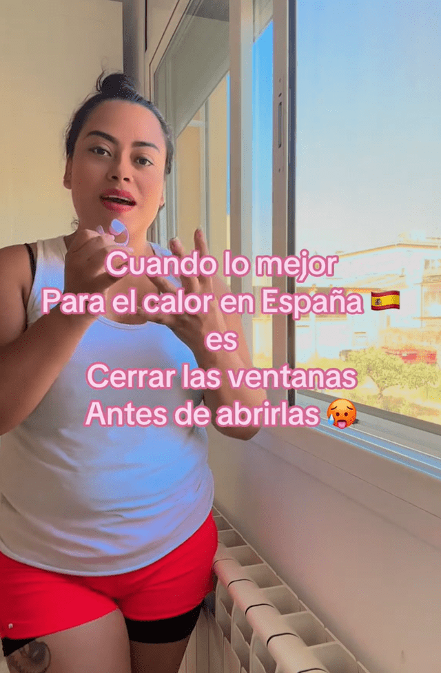 La colombiana compartió su truco para sobrellevar la ola de calor en España. Foto: TikTok/@soytatiisss La colombiana compartió su truco para sobrellevar la ola de calor en España. Foto: TikTok/@soytatiisss