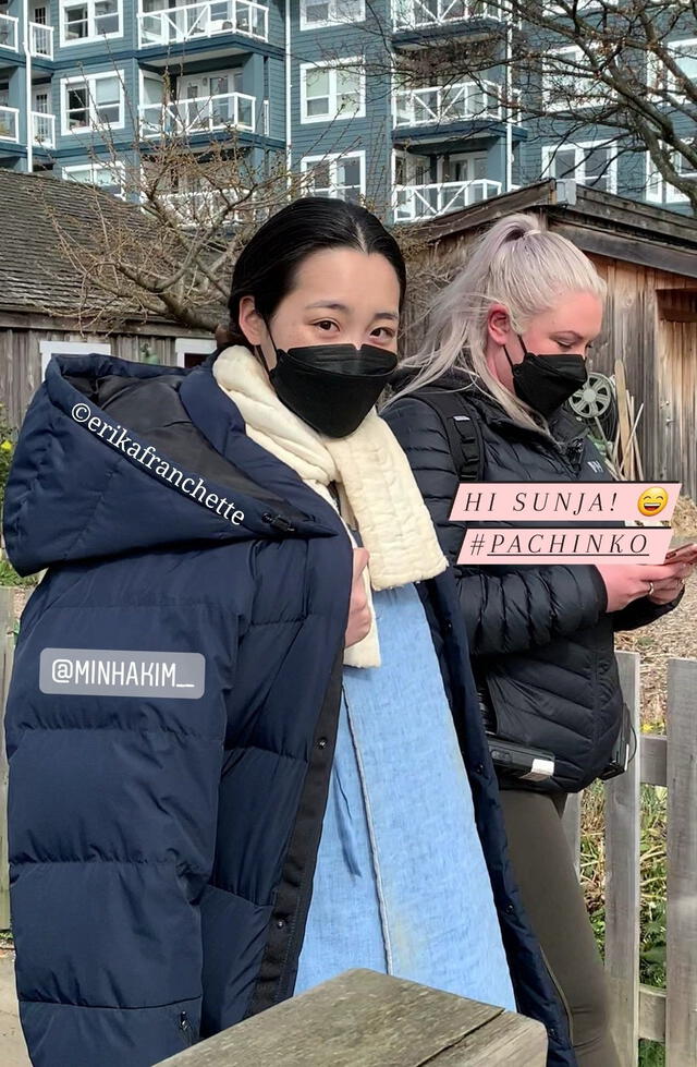 Pachinko: Kim Min Ha en Vancouver. Foto: Instagram