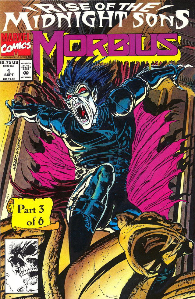 Morbius es conocido por ser un antihéroe en los cómics de Marvel.