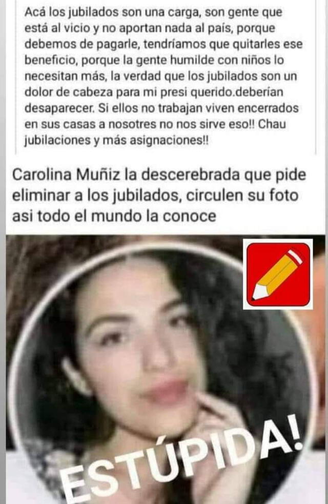 Post ha circulado también por Argentina y España. Post ha circulado también por Argentina y España.