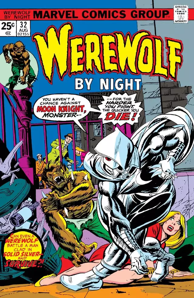 Moon Knight apareció en el cómic de Werewolf by night. Foto: difusión