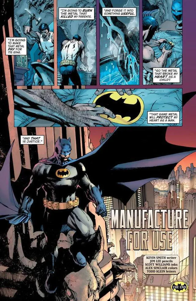 Batman cómic: Manufacture for use