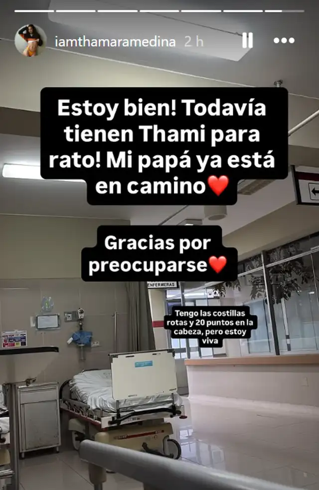 Post de Thamara Medina en su cuenta oficial de Instagram