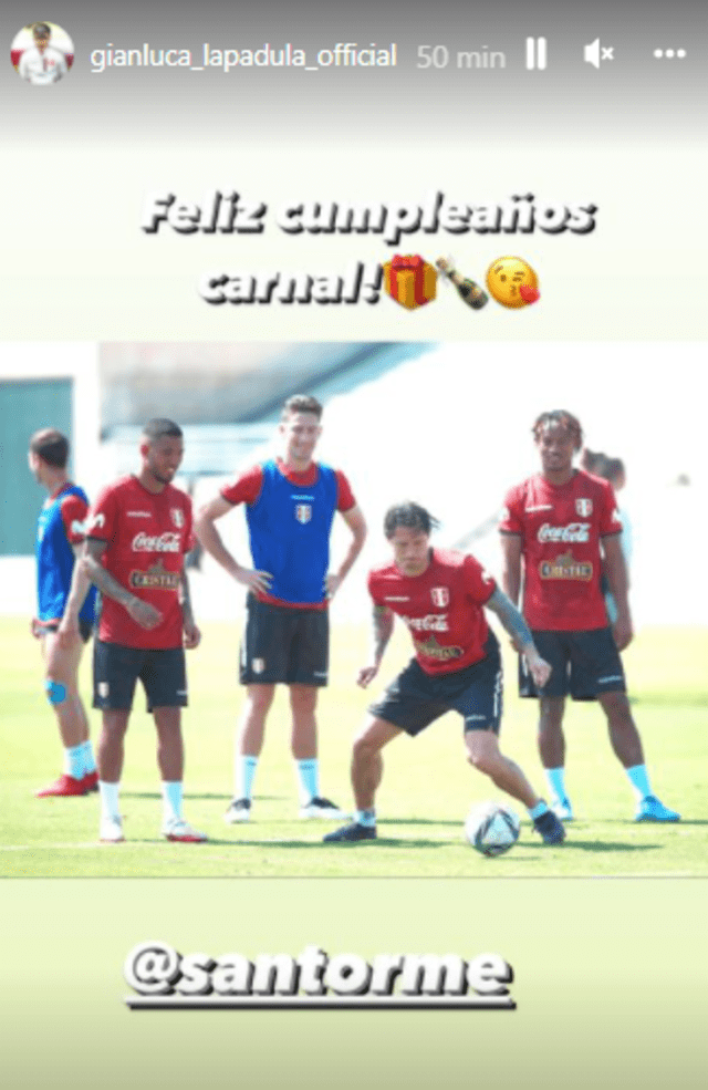 Publicación de Gianluca Lapadula. Foto: Instagram Gianluca Lapadula