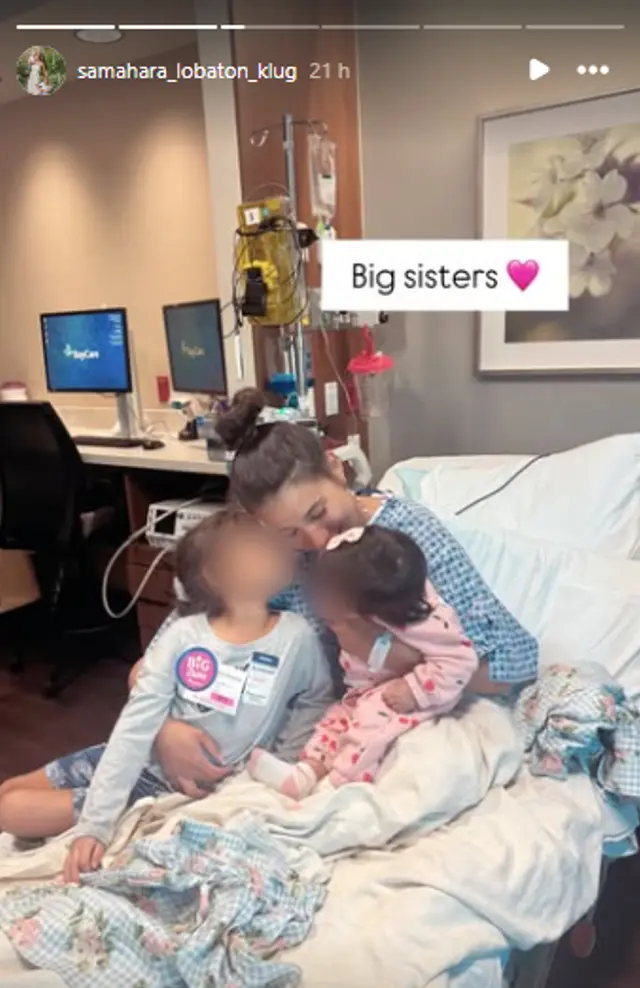 Samahara y sus dos hijas. Foto: Instagram   