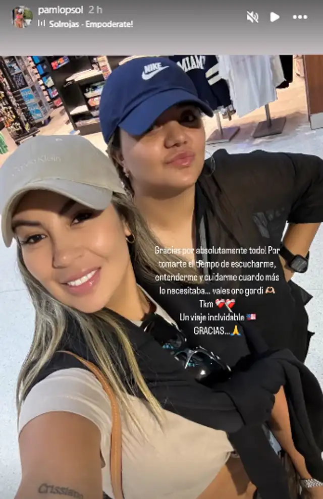 Pamela López se muestra agradecida con misteriosa persona. Foto: Instagram   