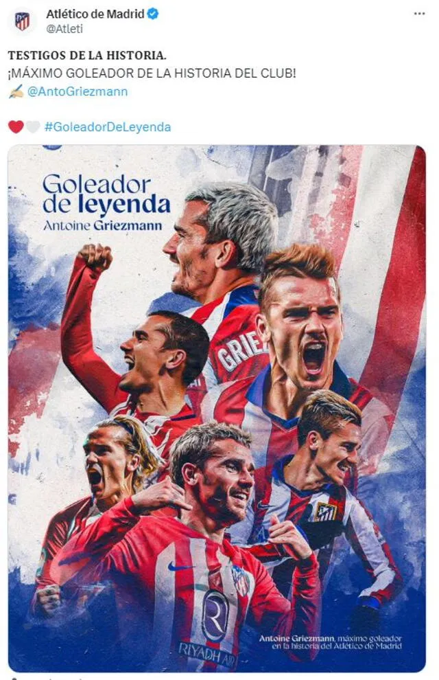 Banner del 'Principito'. Foto: captura 'x'/Antoine Griezmann 