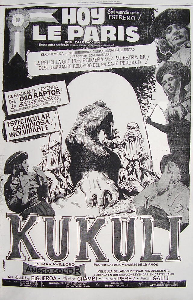 Kukuli: póster de la época