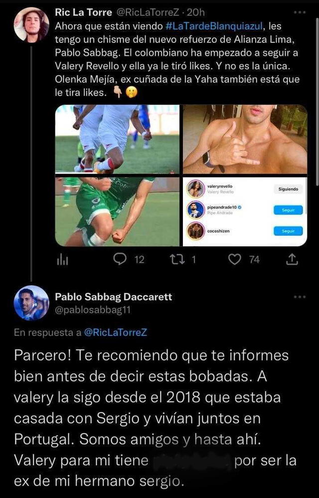 Pablo Sabbag respondió a influencer