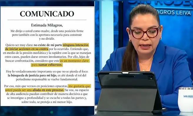 Madre de menor agredido en Liceo Naval perdona a Milagros Leiva por revelar identidad de su hijo y periodista manda firme mensaje