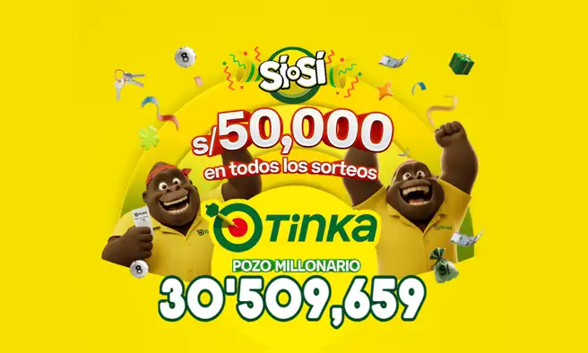 Resultados de La Tinka del miércoles 30 de septiembre: números ganadores, premios del Pozo Millonario, boliyapa, S/50.000 y más