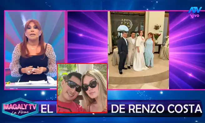 Magaly Medina ‘traiciona’ a su amigo Renzo Costa y expone fotos de su boda secreta con Thalía Alva: “No podía dejar de decirles”