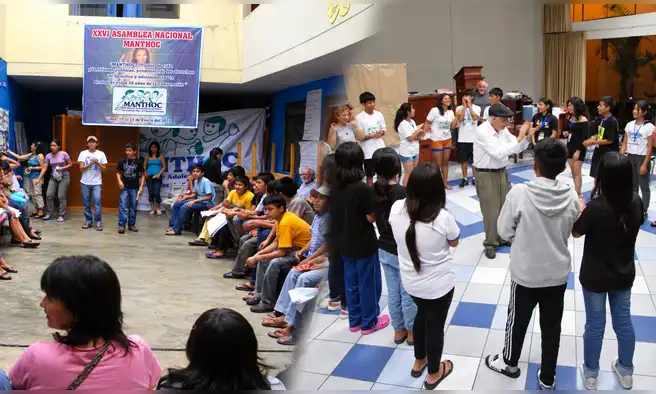 Niños y adolescentes trabajadores presentan agenda social en Tarapoto en el marco de los 50 años del MANTHOC