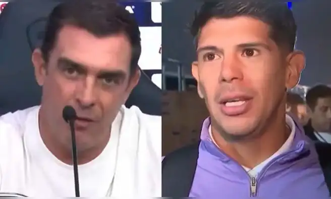 Pablo Guede expone el preocupante estado de Esteban Pávez tras salir lesionado ante Atlético Grau: "Creo que se rompió" Pablo Guede expone el preocupante estado de Esteban Pávez tras salir lesionado ante Atlético Grau: "Creo que se rompió"