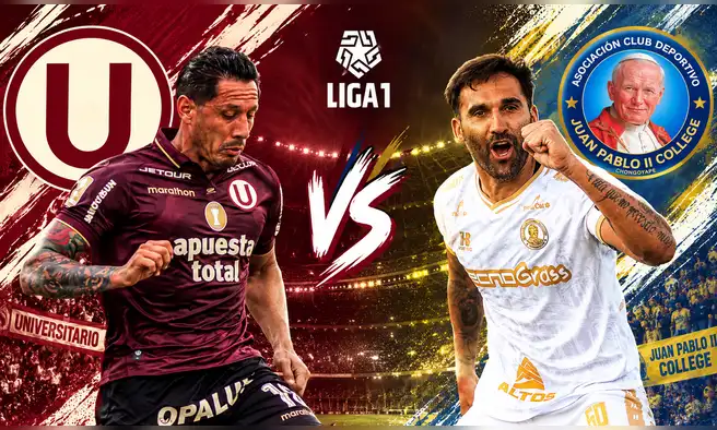 Universitario - Juan Pablo II: fecha, hora y canal de TV para ver el partido por la fecha 13 del Torneo Clausura de la Liga 1 2026 Universitario - Juan Pablo II: fecha, hora y canal de TV para ver el partido por la fecha 13 del Torneo Clausura de la Liga 1 2026