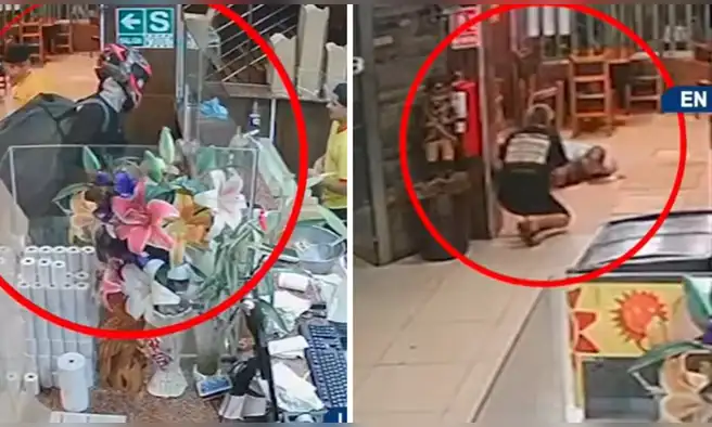 Falso delivery deja nota extorsiva y dispara contra pollería en La Perla: clientes se lanzaron al suelo para evitar ser heridos