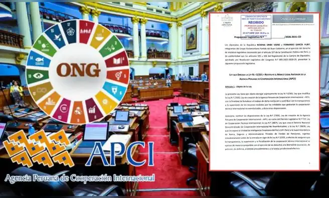 Bancada del Partido del Buen Gobierno presenta proyecto para derogar la Ley APCI