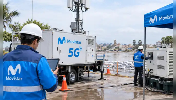 Además de las acciones preventivas, Movistar informó sobre el despliegue de tecnología 5G en puntos vinculados al recorrido del papa León XIV en Lambayeque.