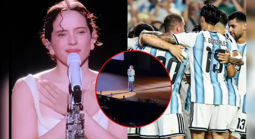 Rosalía se disculpó con argentinos durante su concierto. Foto: composición LR/difusión