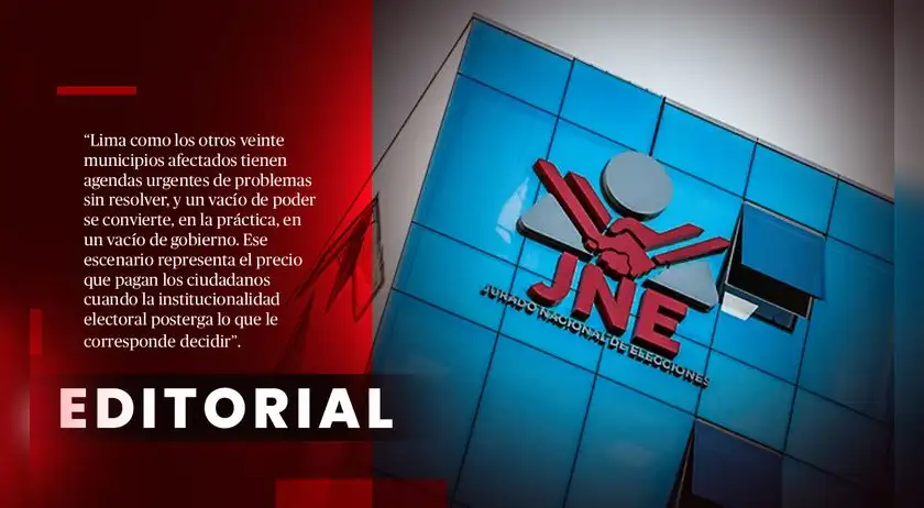 El vacío de poder generado por el JNE