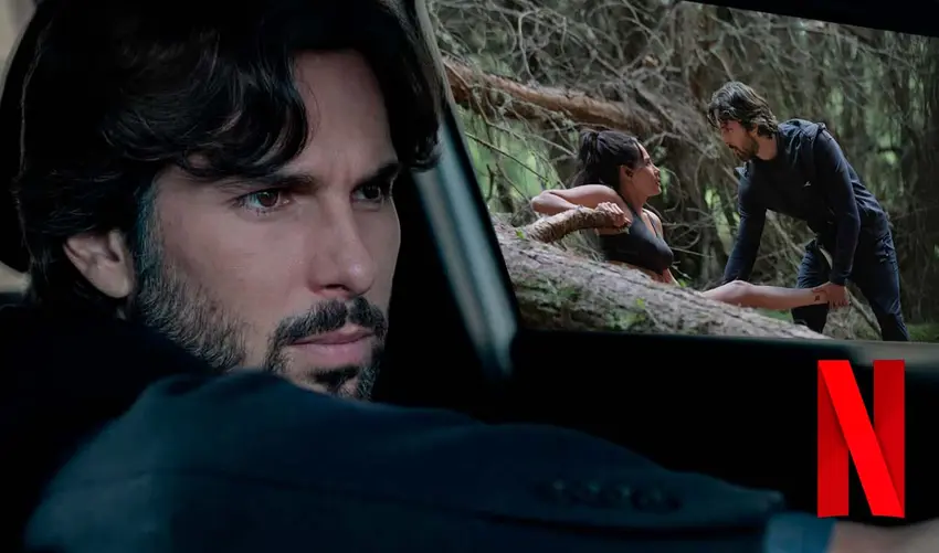 Jason Day y Carmen Villalobos en escena de La Huésped