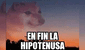 ¿Qué significa la frase “En fin, la hipotenusa” y en qué situaciones suele utilizarse?