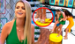 Brunella Horna pasa bochornoso momento en vivo luego de que sus zapatos quedaran pegados al suelo