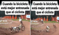 “La bicicleta está mejor entrenada que el deportista”: se cae en competencia, y su vehículo sigue en carrera