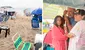 Van a la playa para disfrutar del sol, pero son sorprendidos por intensa llovizna: “¡Mis ahorros!”