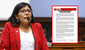 Perú Libre acusa a exportavoz Margot Palacios de "Manchar la honra" de la bancada
