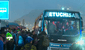 Primer bus 'El Chino' registrado durante paro de transportistas en vía de Evitamiento: "Está llenecito"