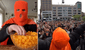 El 'Cheeseball guy' que comió 700 chizitos y ahora lo quieren como alcalde de Nueva York: "Volvió a su casa convertido en héroe"